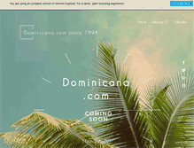 Tablet Screenshot of dominicana.com